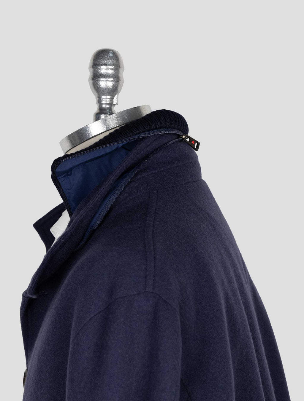 Kired Blue Cashmere Pa Ea Coat 6