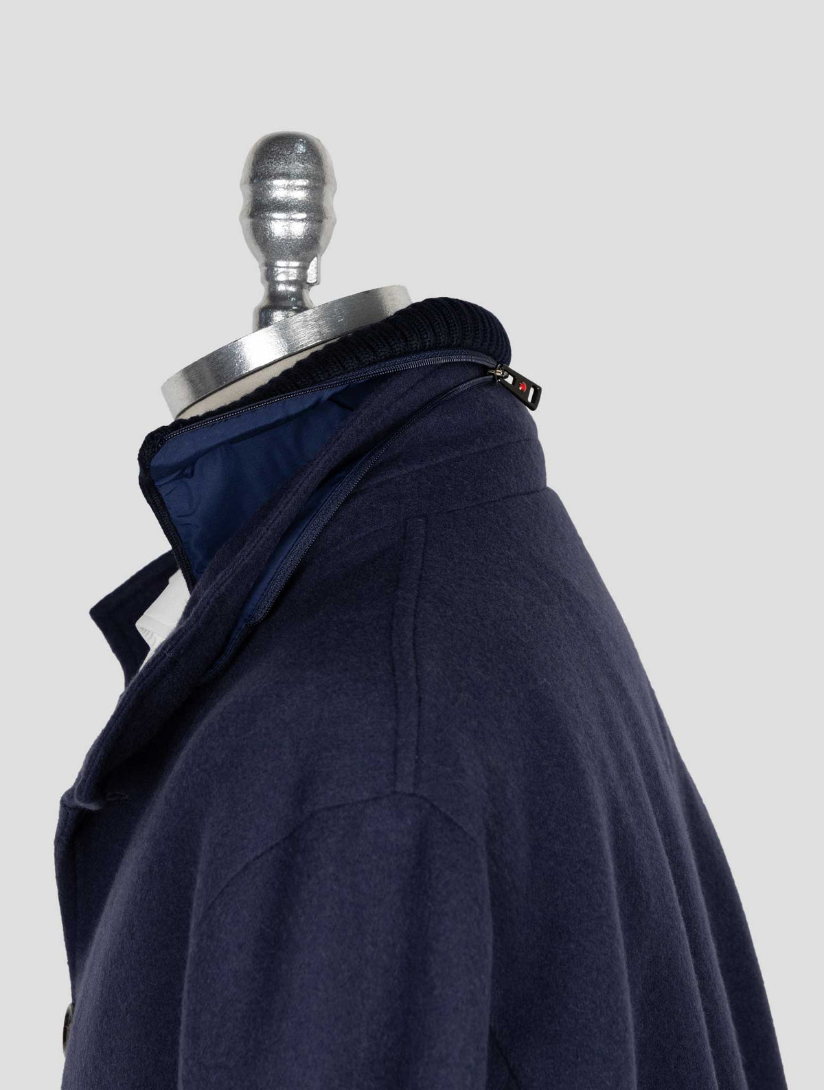 Kired Blue Cashmere Pa Ea Coat 6