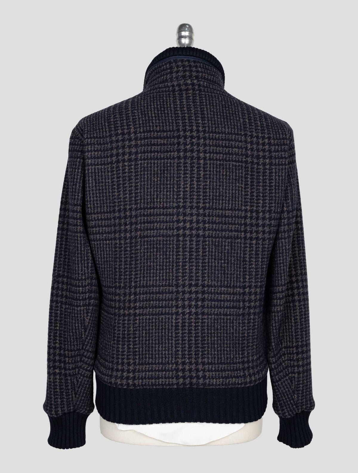 Kired Blue Beige Wool Alpaca Pa Coat 3