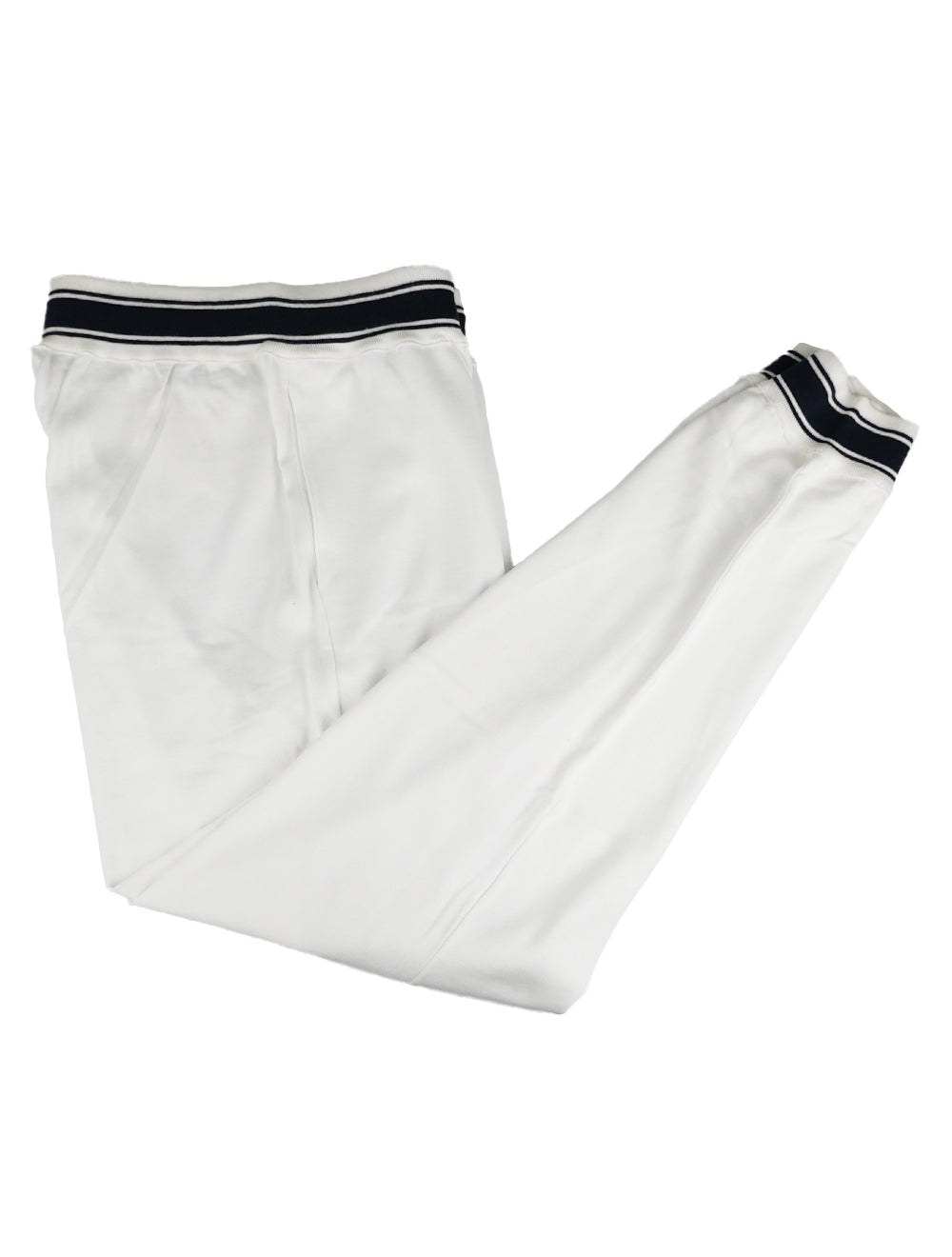 Kiton White Black Cotton Jogging Pants 1