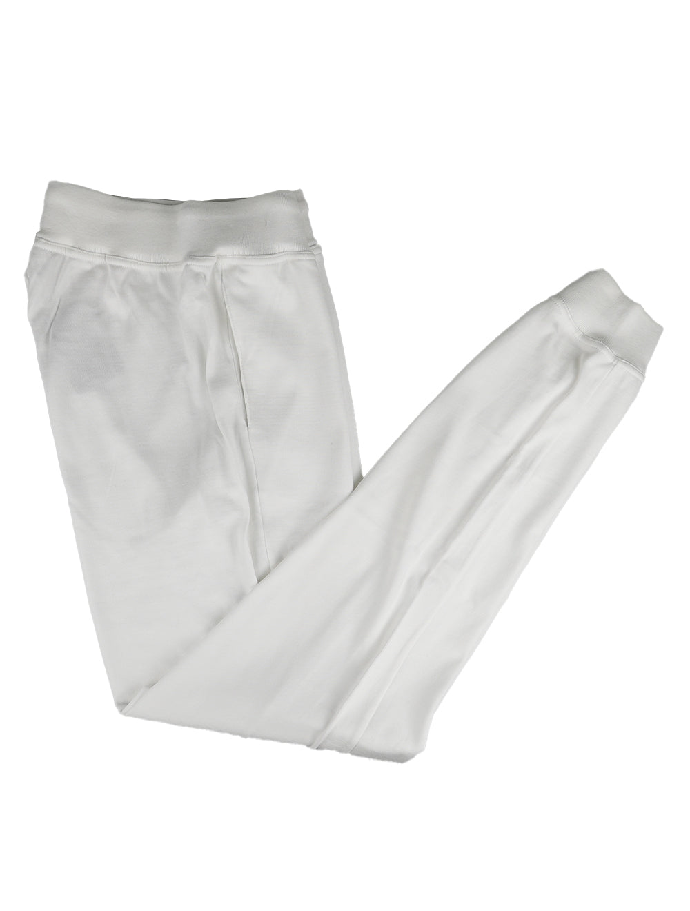 Kiton White Cotton Jogging Pants 1