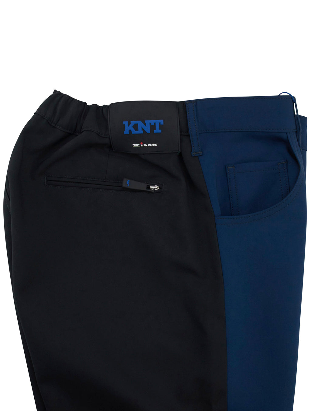 Kiton KNT Blue Black Pl  Wool Pu Ea Pants 3