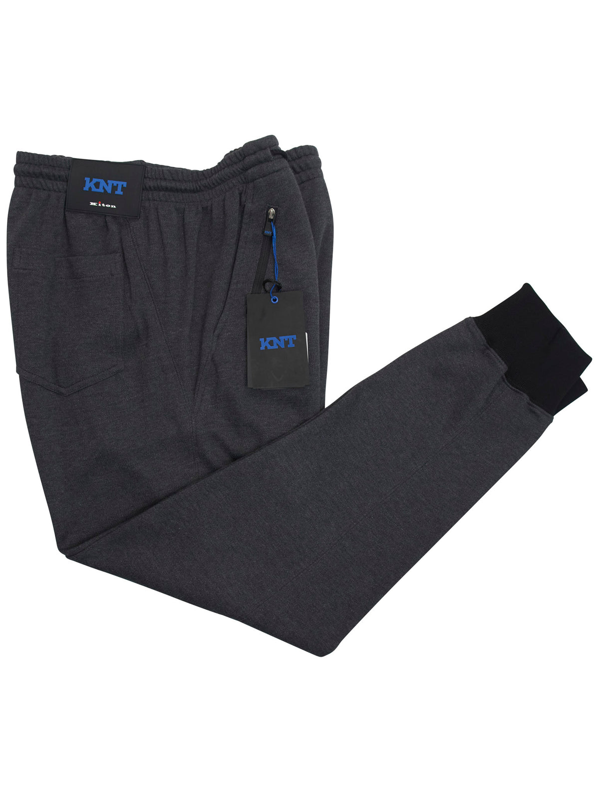 Kiton KNT Gray Cotton  Jogging Pants 1