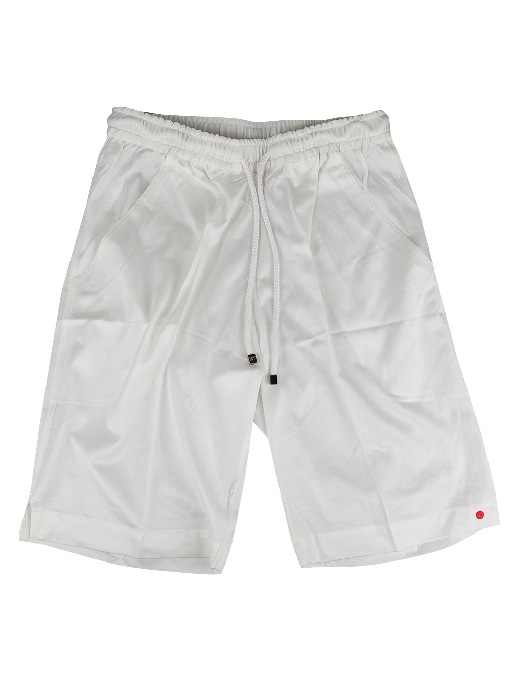 Kiton White Cotton Short Pants 2