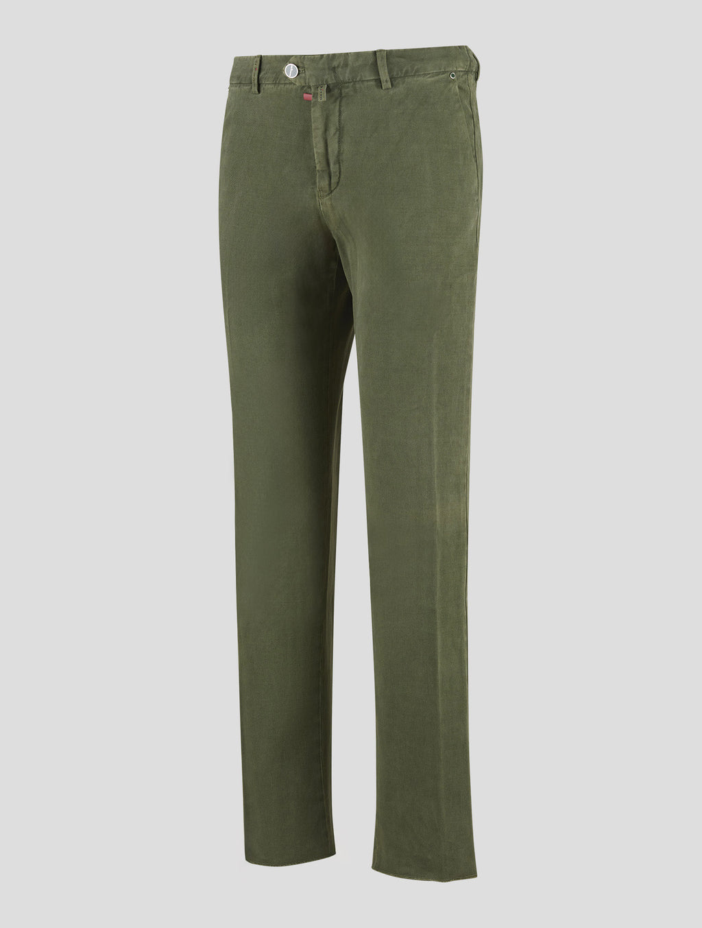 Kiton Green Cotton Cashmere Pants