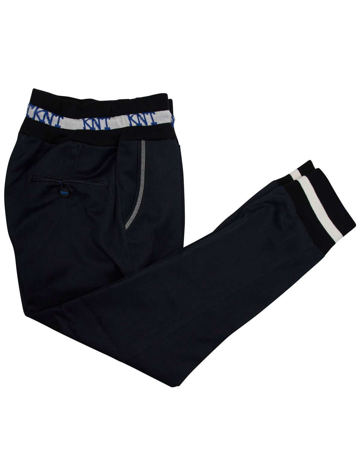 Kiton KNT Blue Cotton Wool Jogging Pants 1