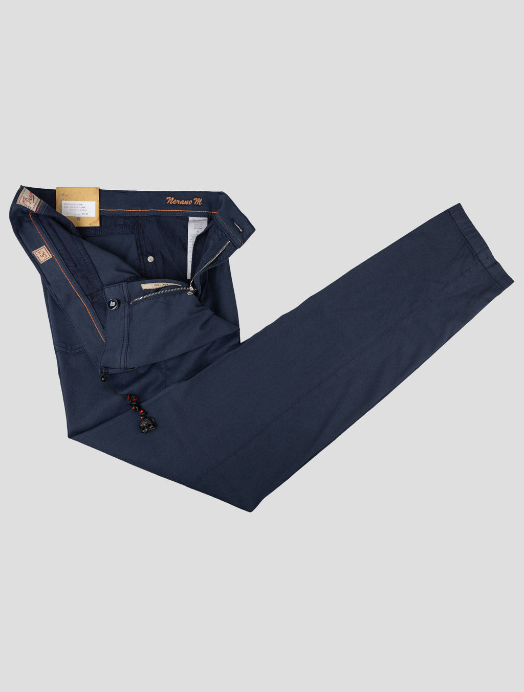 Marco Pescarolo Dark Blue Cotton Silk Ea Pants 2