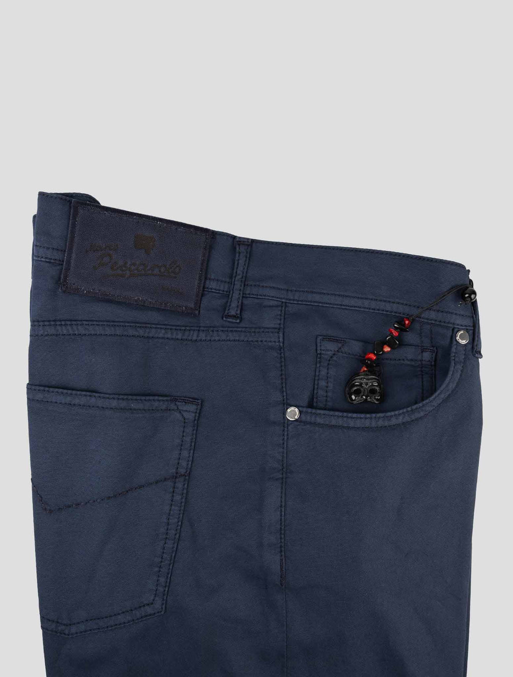 Marco Pescarolo Dark Blue Cotton Silk Ea Pants 3