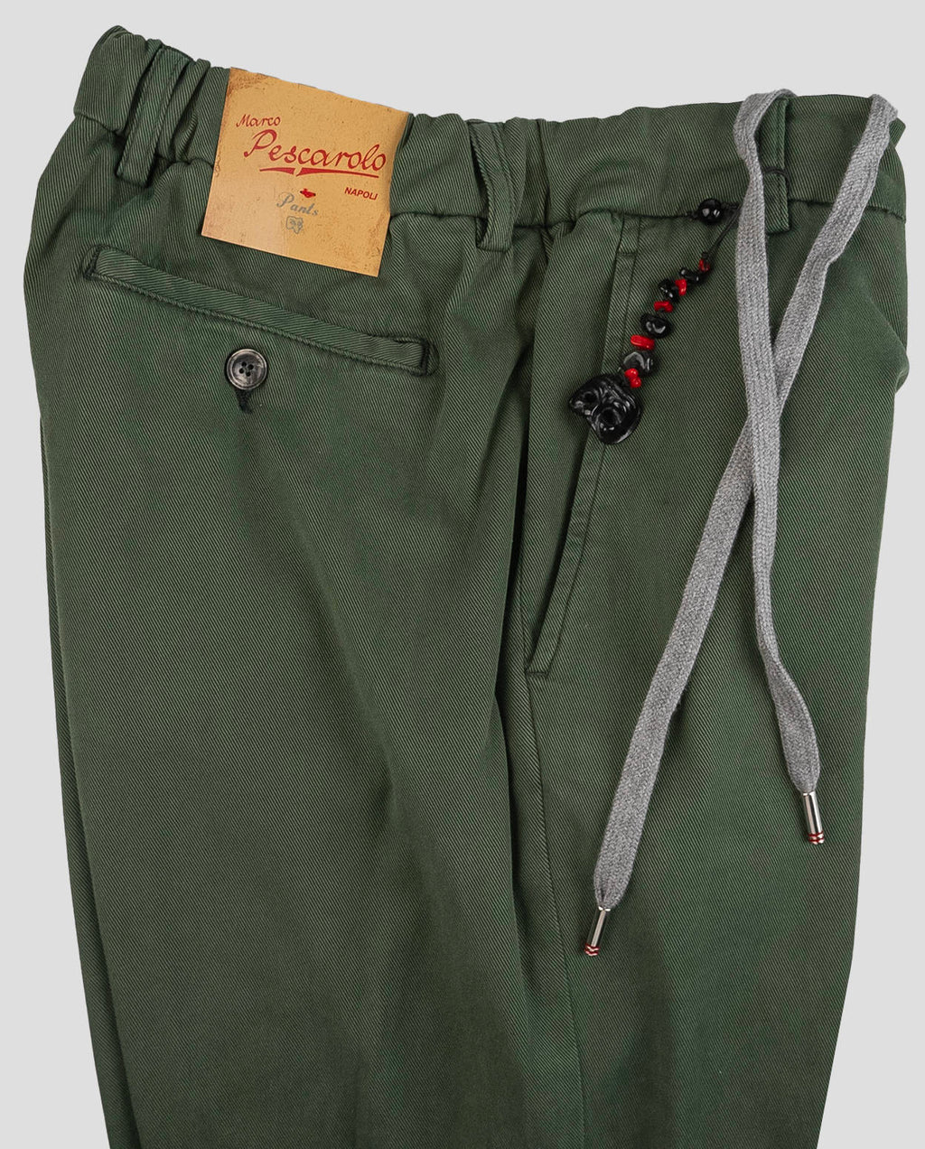 Marco Pescarolo Green Lycra Cotton Ea Pants PJY6 3