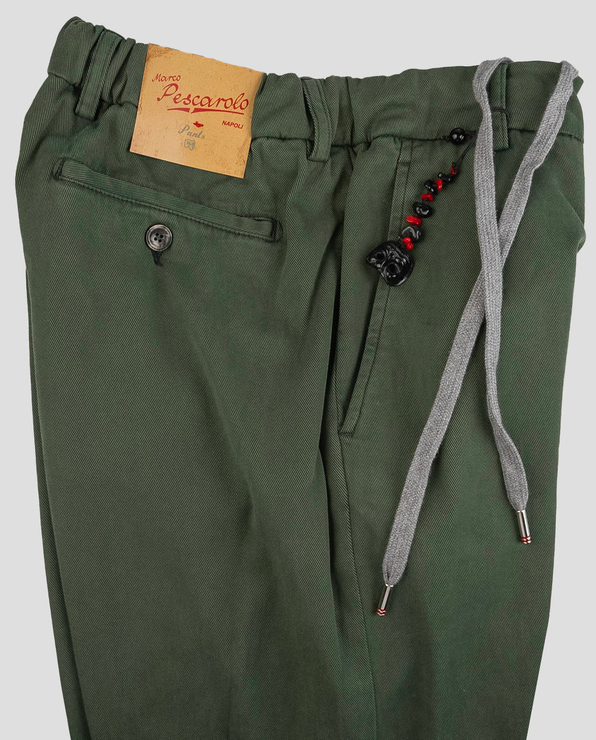 Marco Pescarolo Green Lycra Cotton Ea Pants PJY6 3