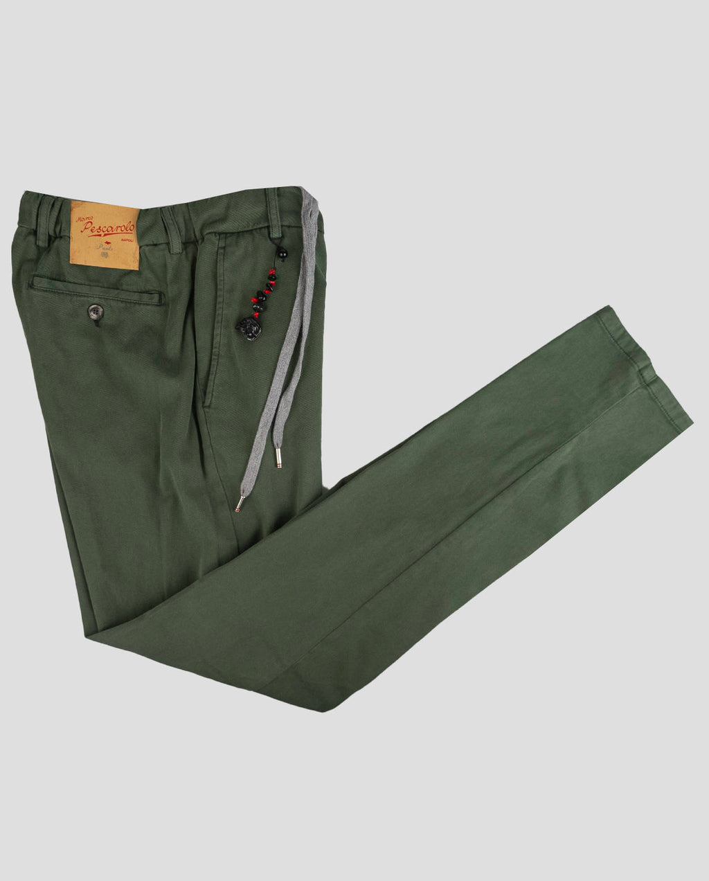 Marco Pescarolo Green Lycra Cotton Ea Pants PJY6 4