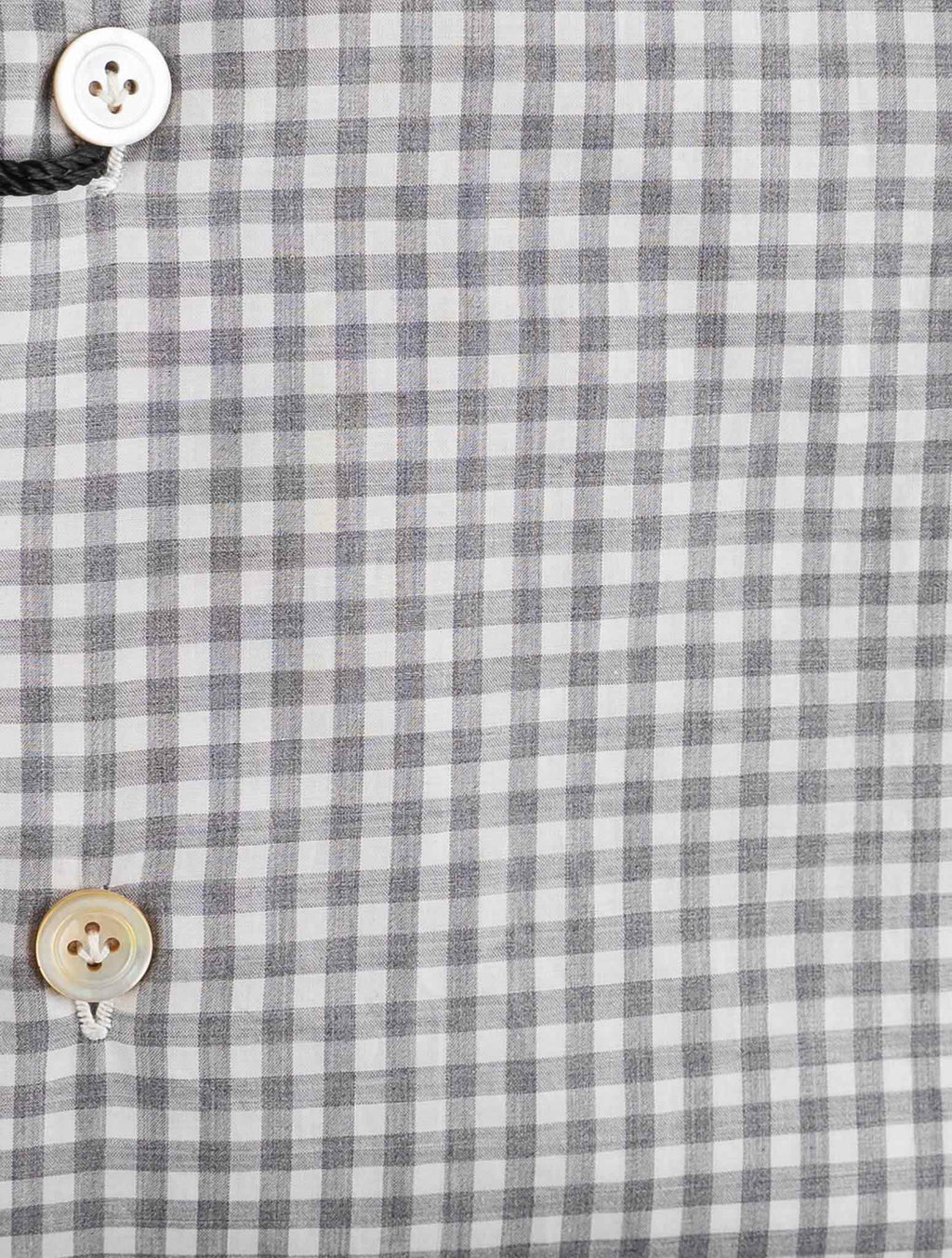 Kiton Gray White Cotton Shirt 3