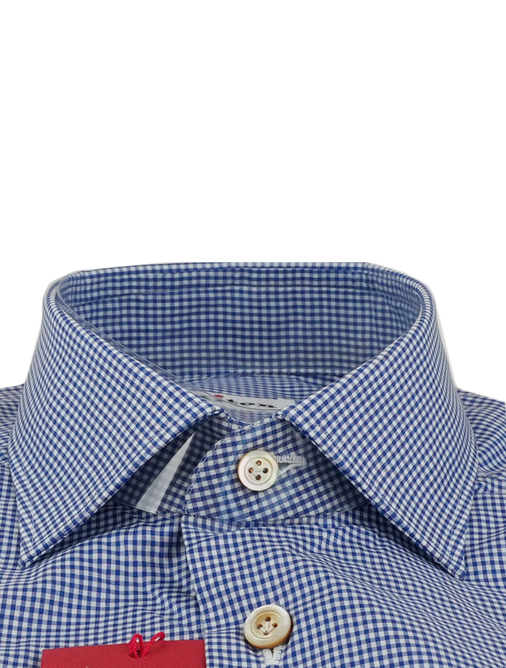 Kiton Blue White Cotton Shirt 3