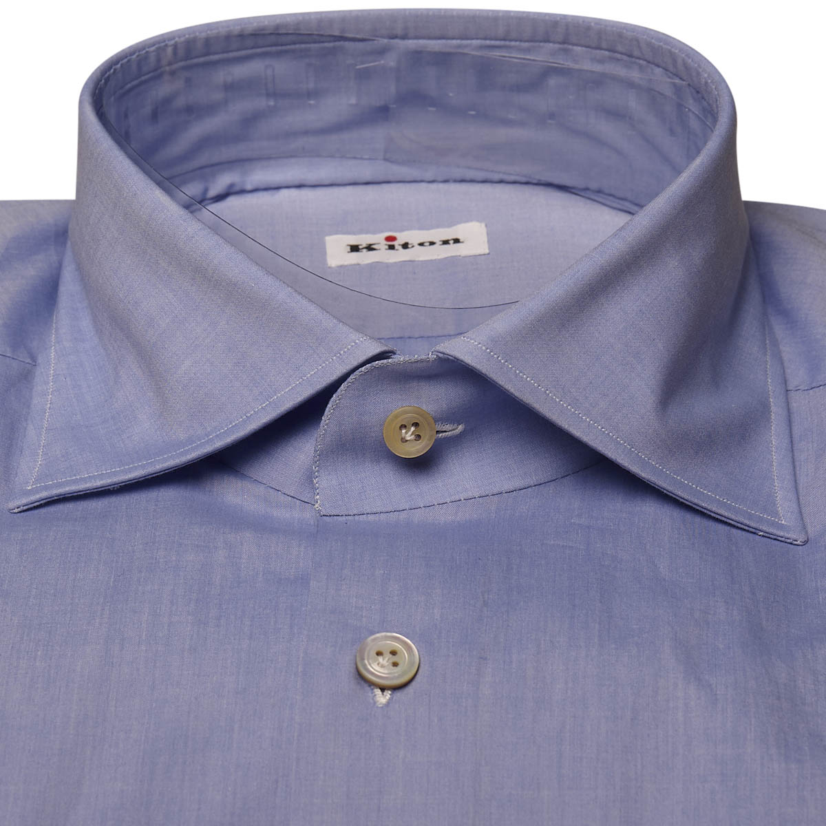 Kiton Light Blue Cotton Shirt 2