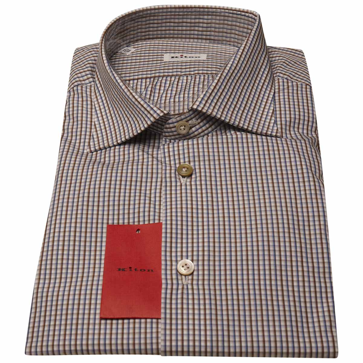 Kiton Multicolor Cotton Shirt 1