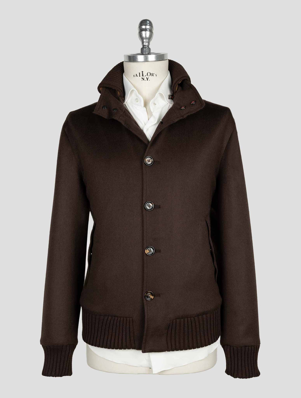 Kired Brown Cashmere Coat 1