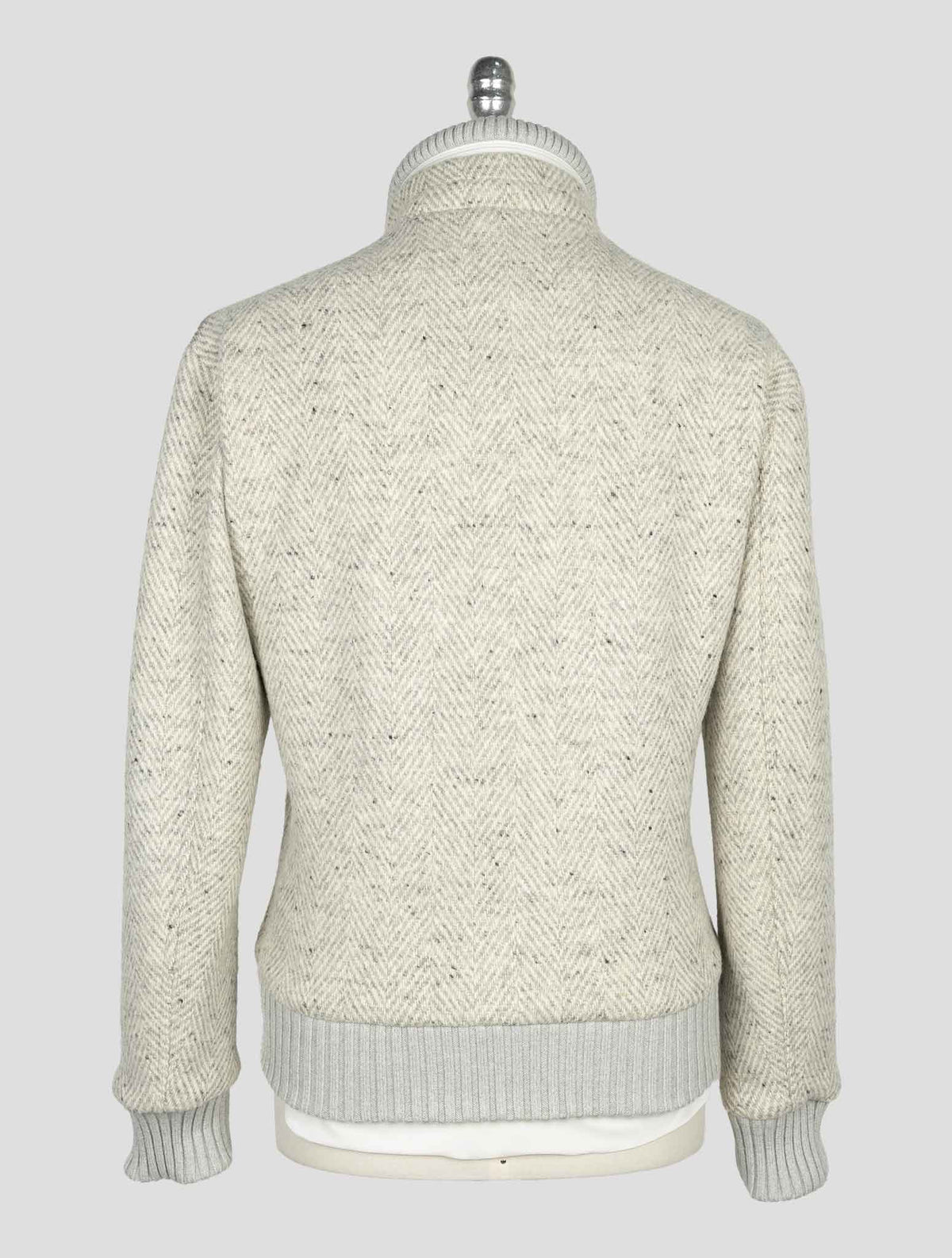 Kired Gray White Wool Coat 3