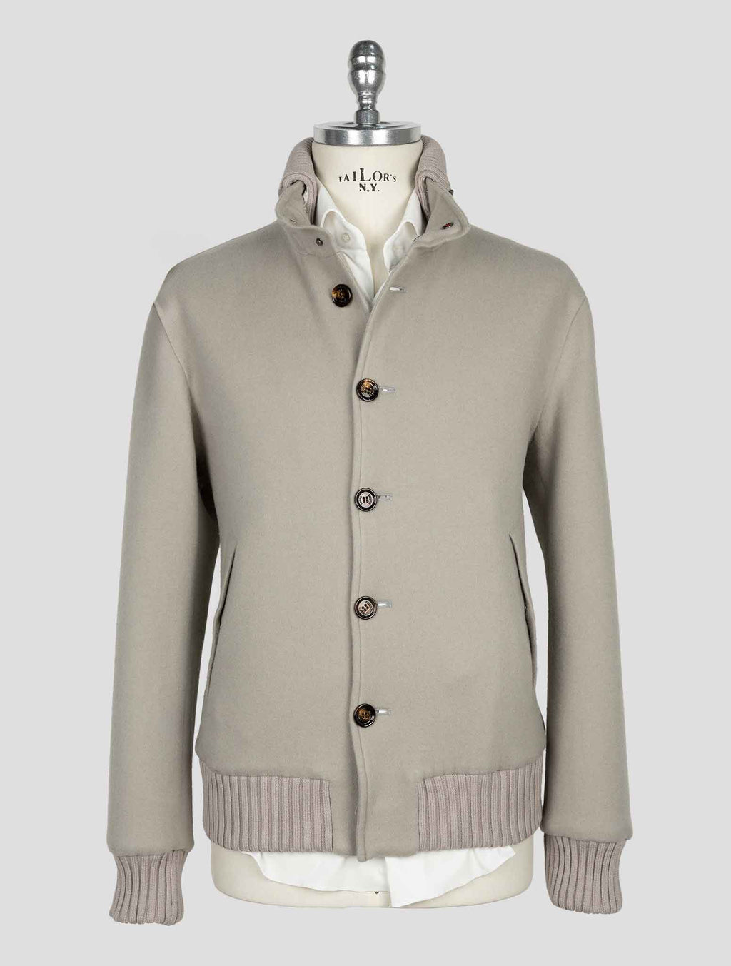Kired Gray Cashmere Pa Ea Coat 1