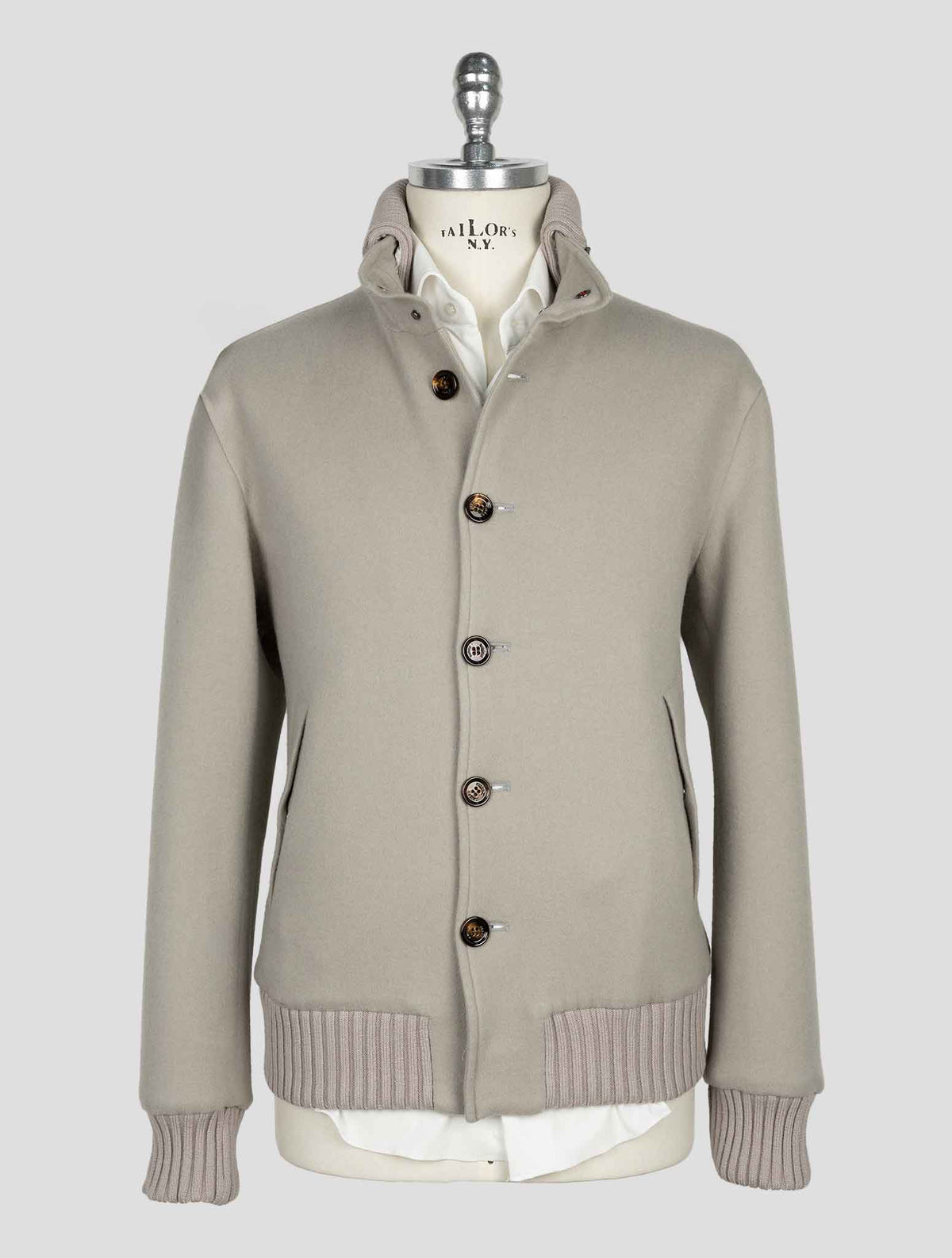 Kired Gray Cashmere Pa Ea Coat 1