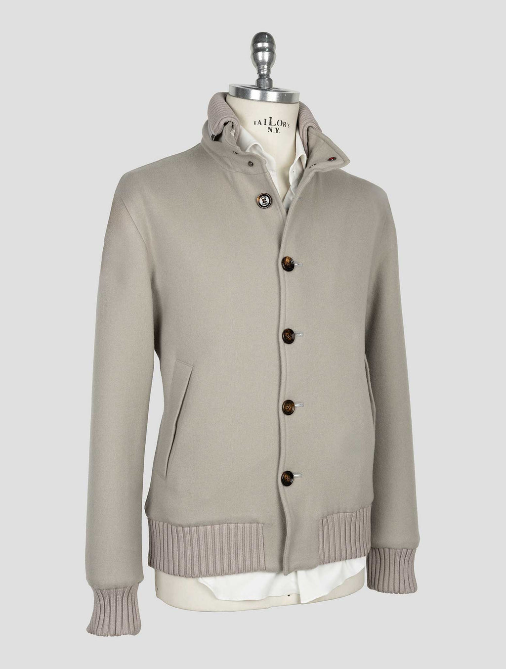 Kired Gray Cashmere Pa Ea Coat 2