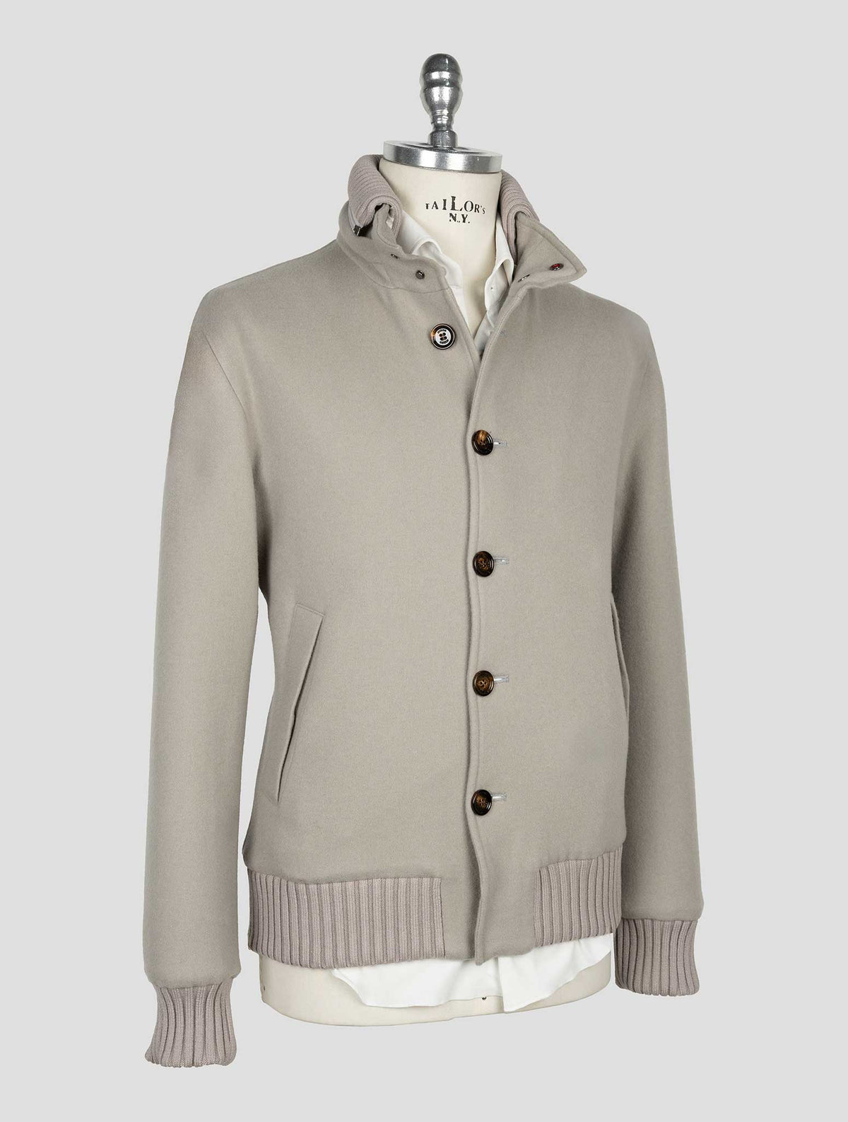Kired Gray Cashmere Pa Ea Coat 2