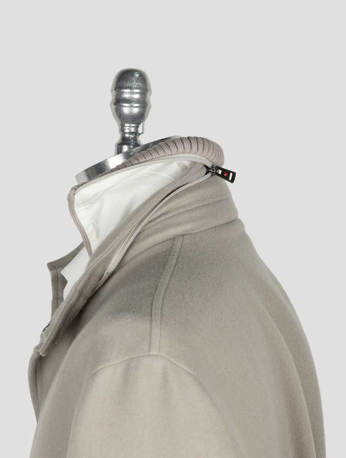 Kired Gray Cashmere Pa Ea Coat 4