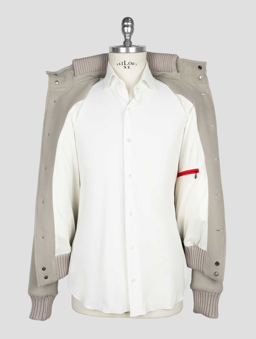 Kired Gray Cashmere Pa Ea Coat 5