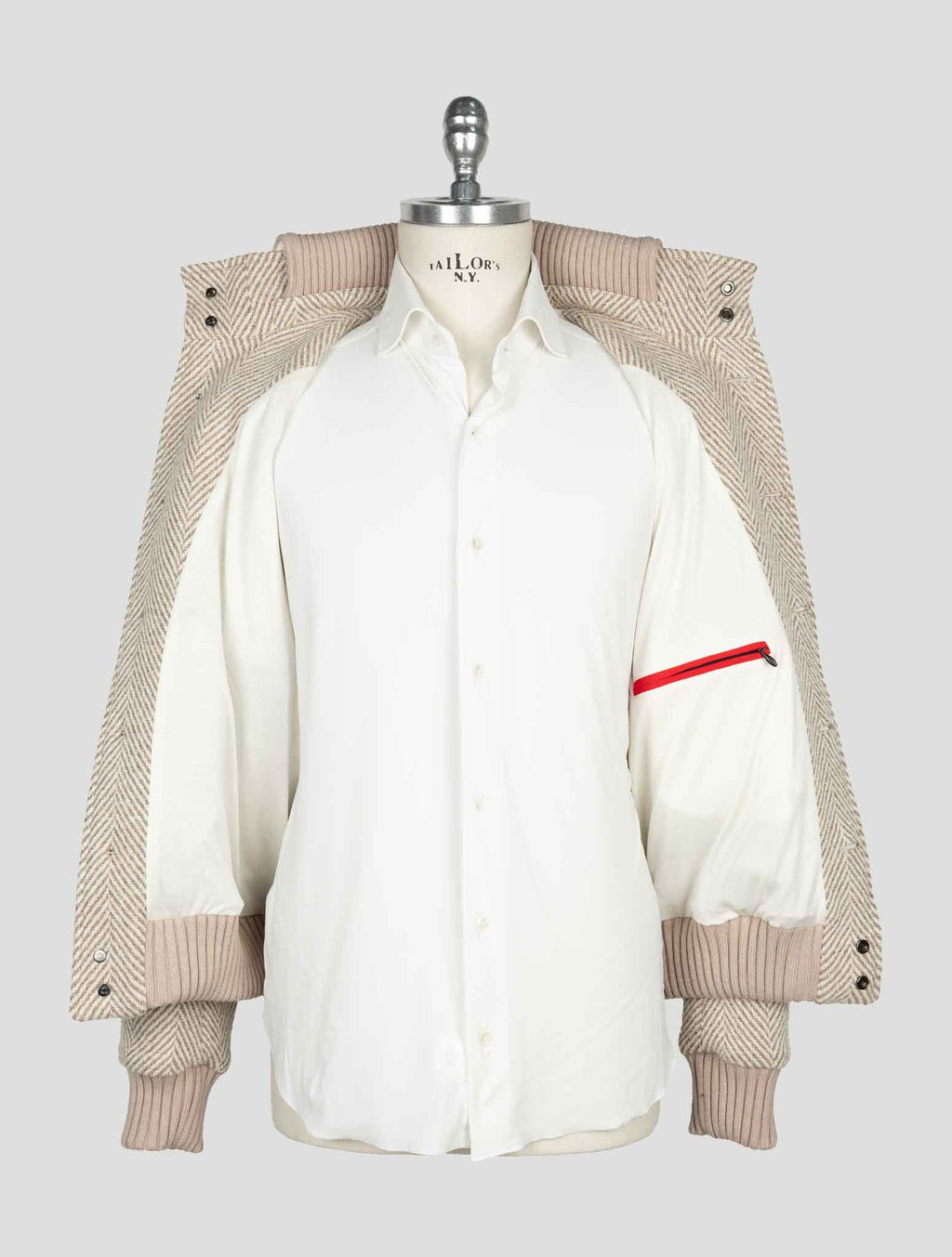 Kired Beige Alpaca Wool Pa  Coat 5
