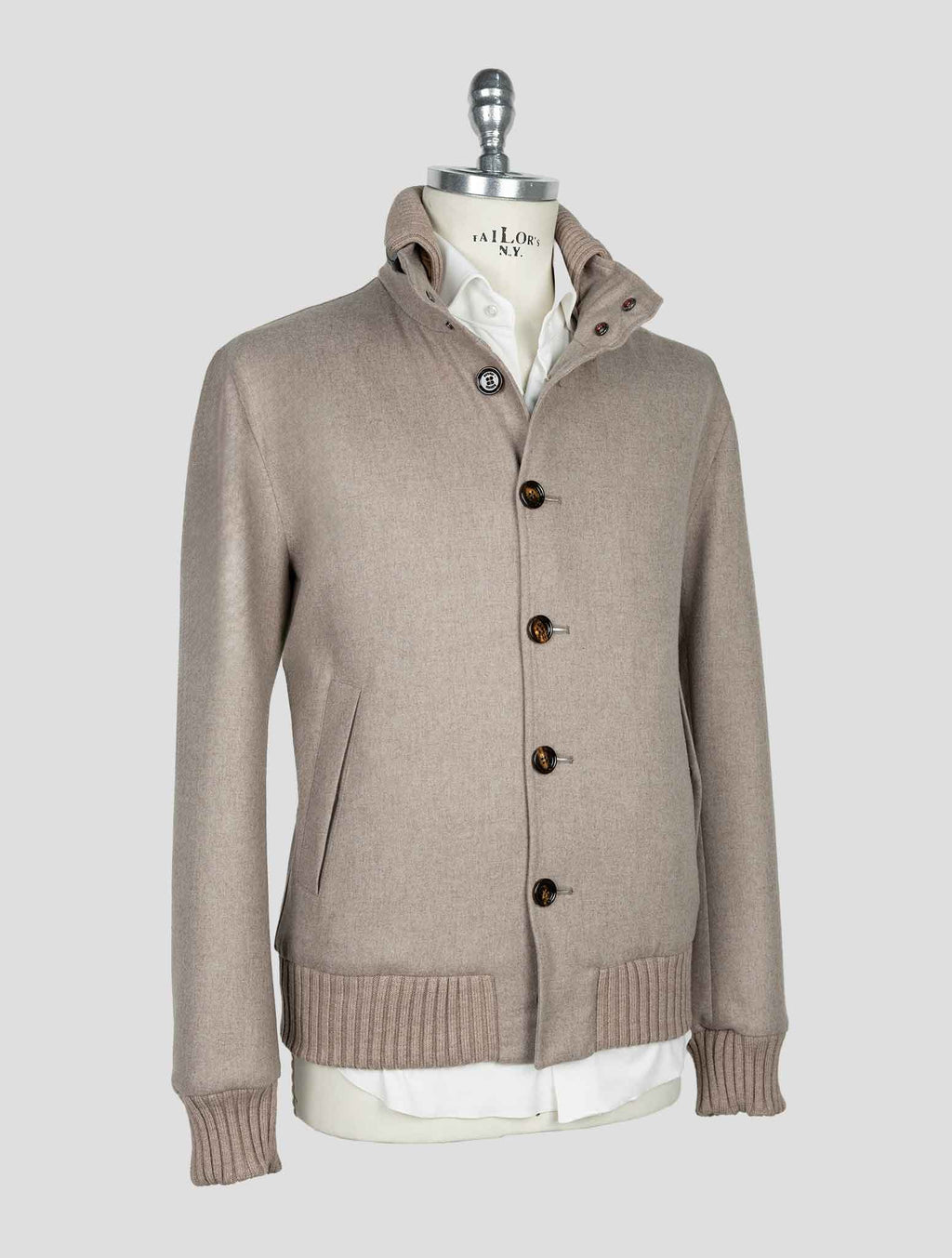 Kired Taupe Cashmere  Pa Ea Coat 2