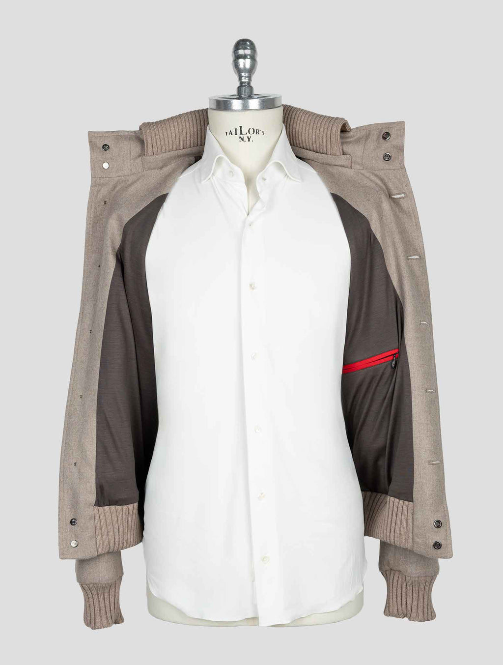 Kired Taupe Cashmere  Pa Ea Coat 5