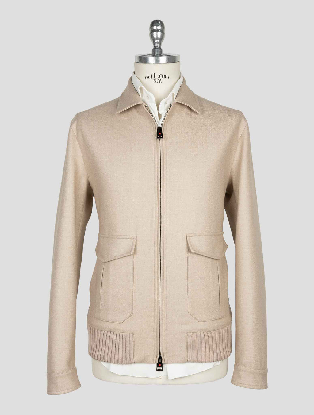 Kired Beige  Wool Pl  Coat 1