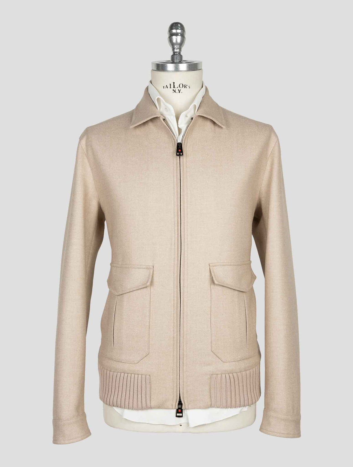 Kired Beige  Wool Pl  Coat 1