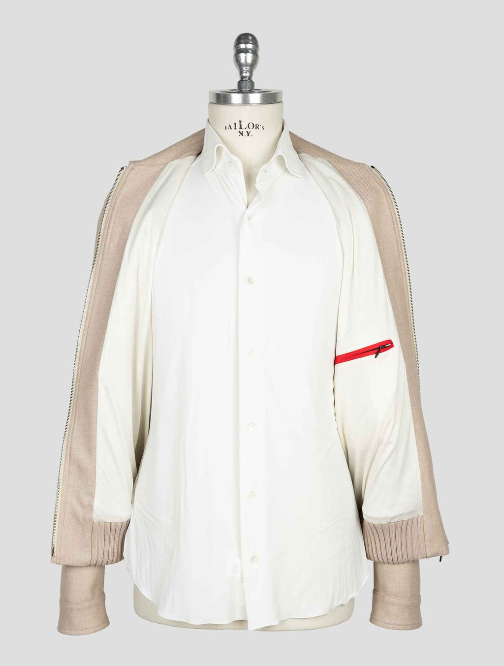 Kired Beige  Wool Pl  Coat 5
