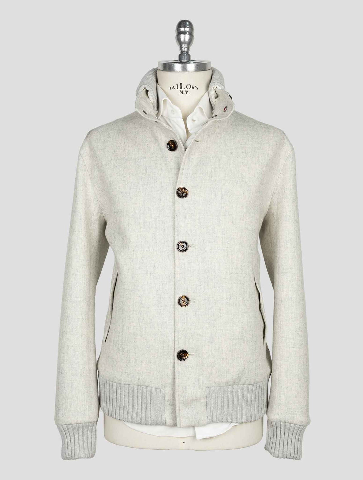 Kired Gray  Wool Pa Pl  Coat 1