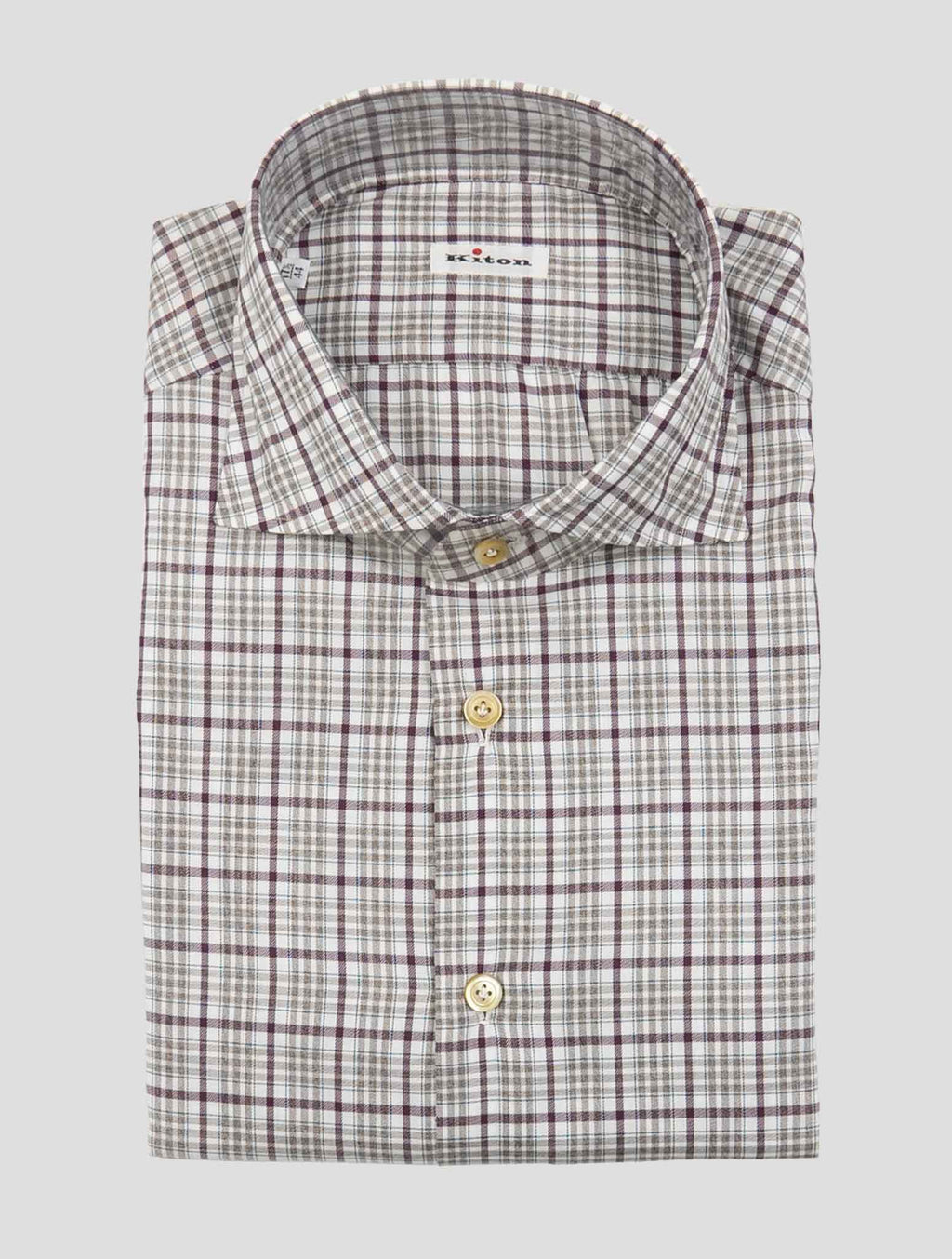 Kiton Multicolor Cotton Shirt 1