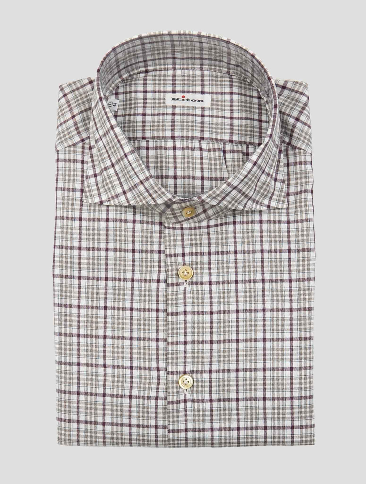 Kiton Multicolor Cotton Shirt 1