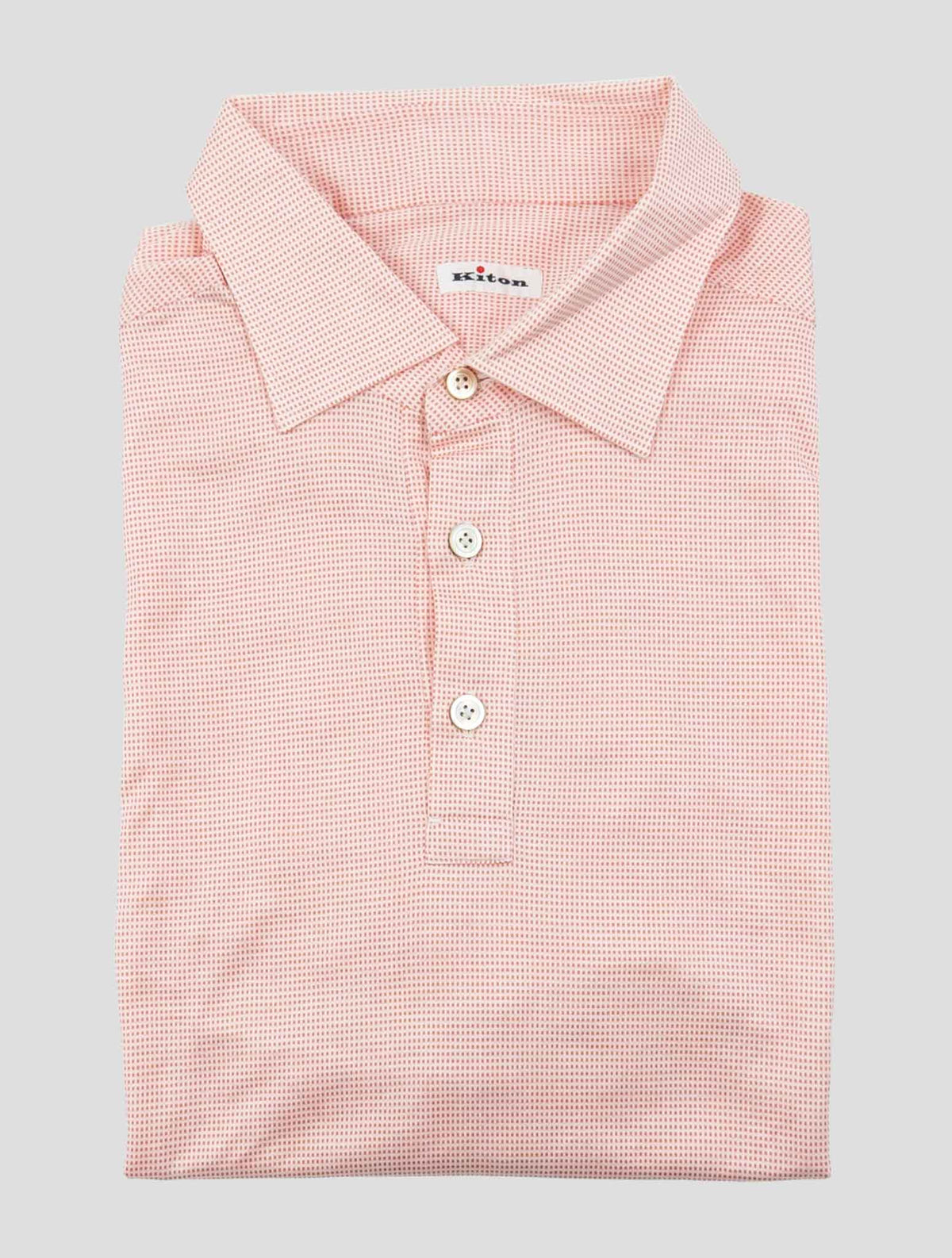 Kiton Pink Cotton Polo 1