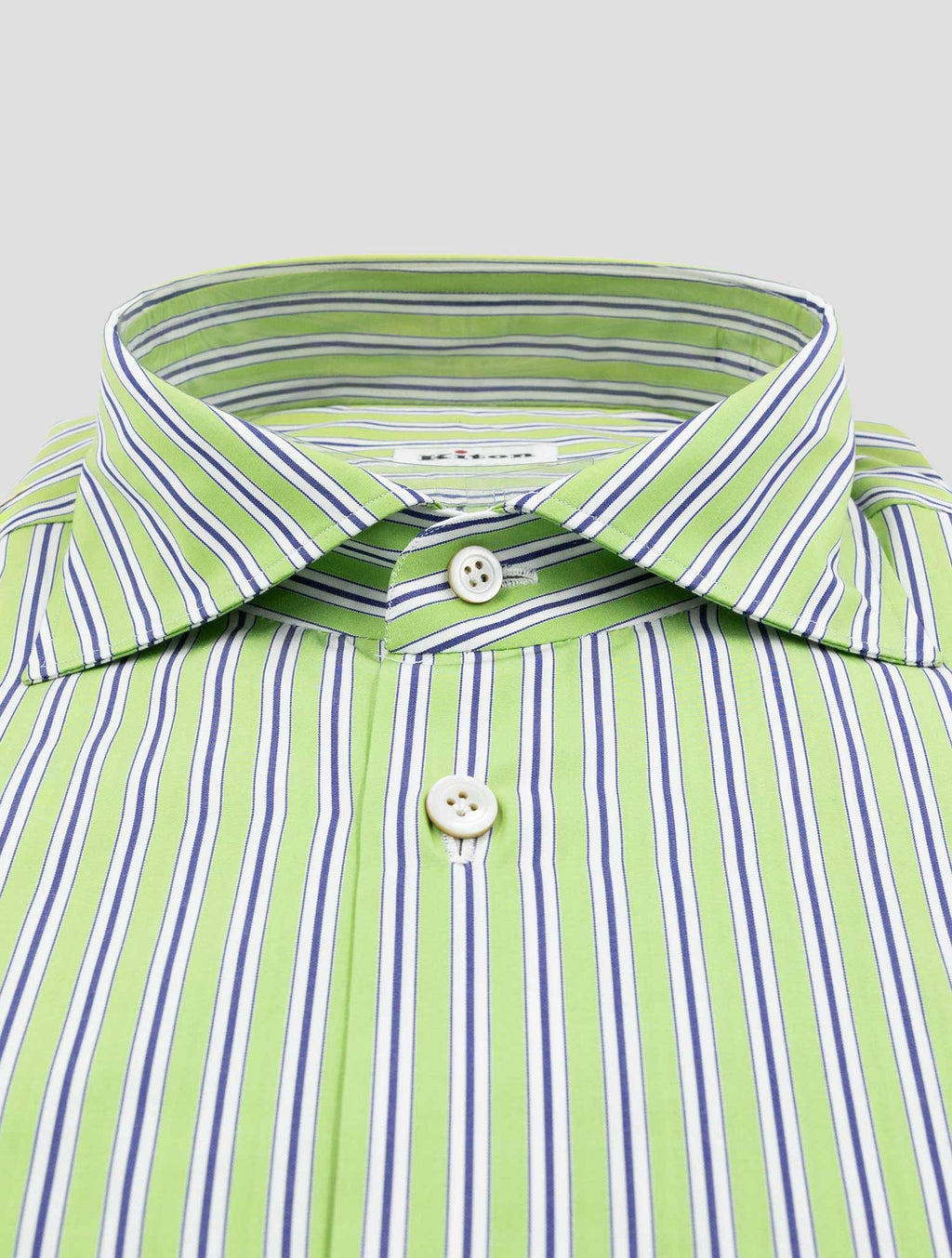 Kiton Green Cotton Shirt 2