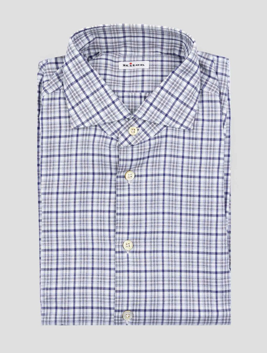 Kiton Multicolor Cotton Shirt