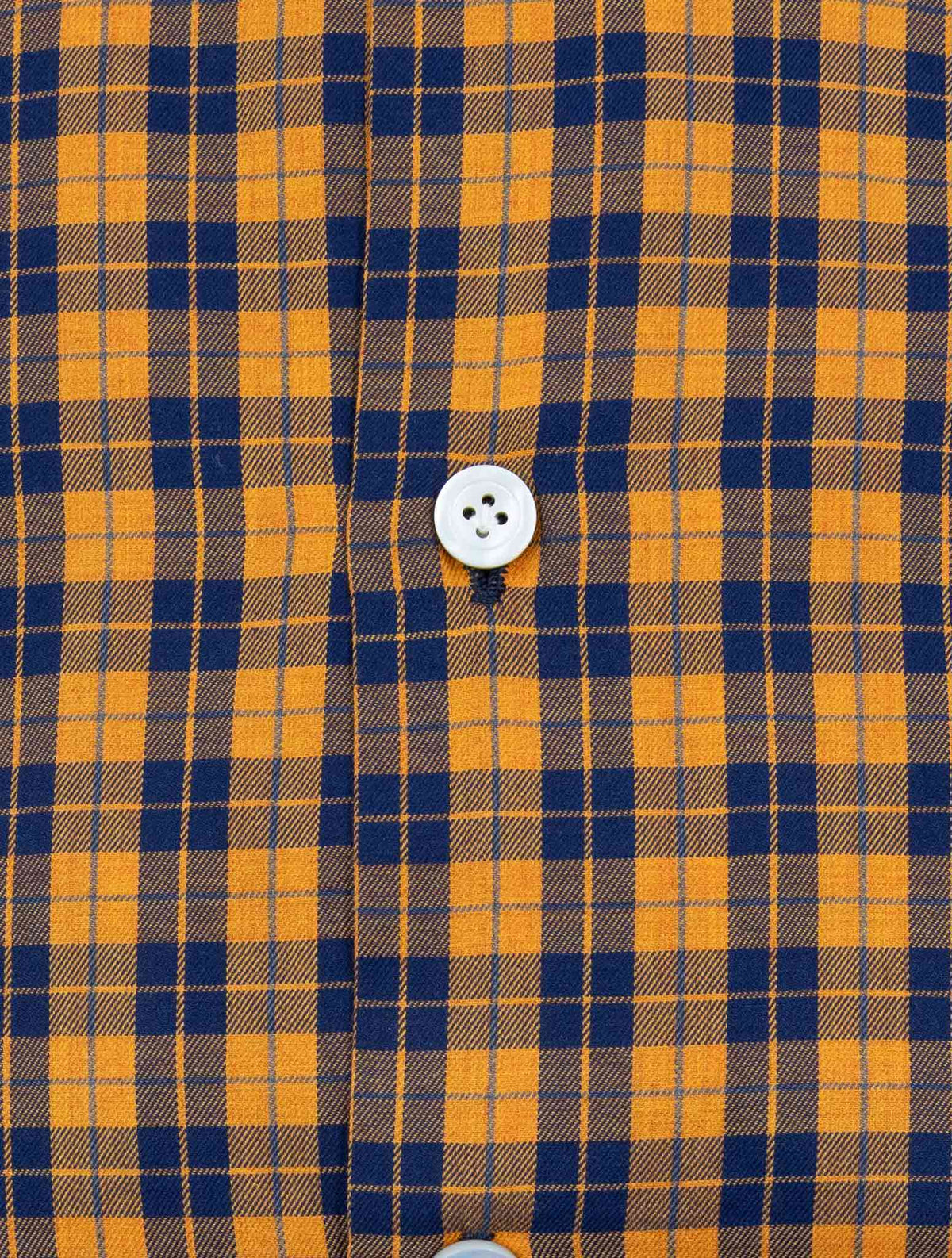 Kiton Orange Blue Cotton Shirt 3