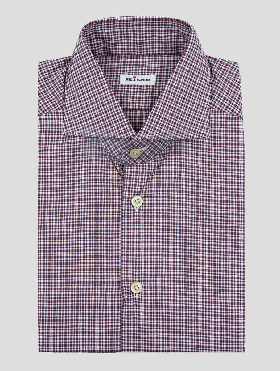 Kiton Multicolor Cotton Shirt