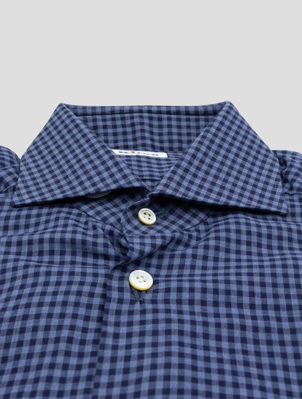 Kiton Blue Cotton Shirt 2