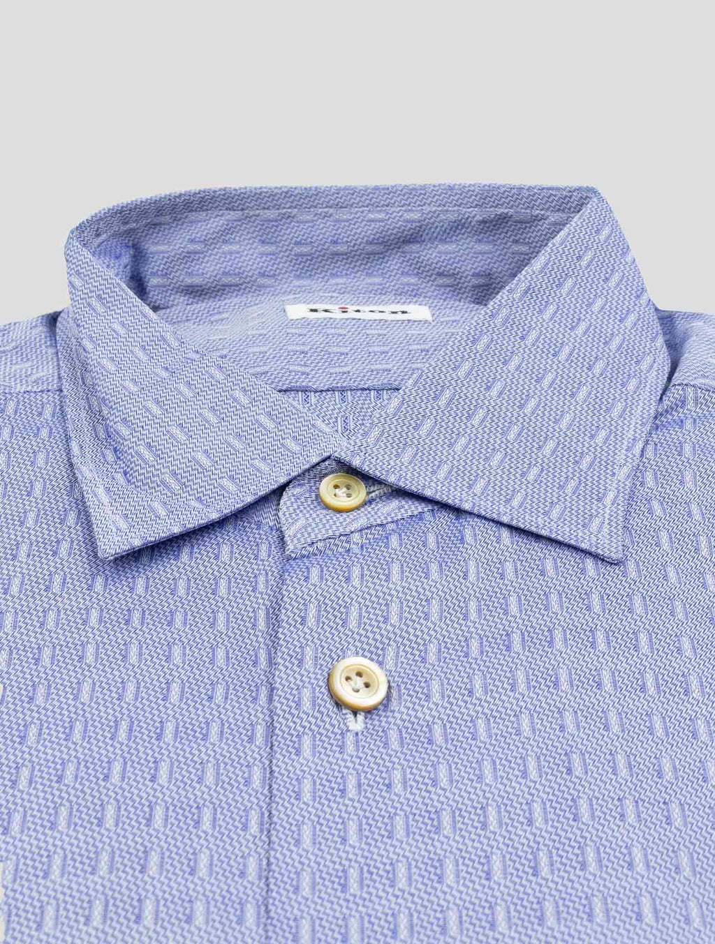 Kiton Blue Cotton Shirt 2