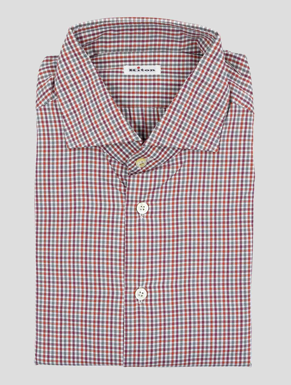 Kiton Multicolor Cotton Shirt 1