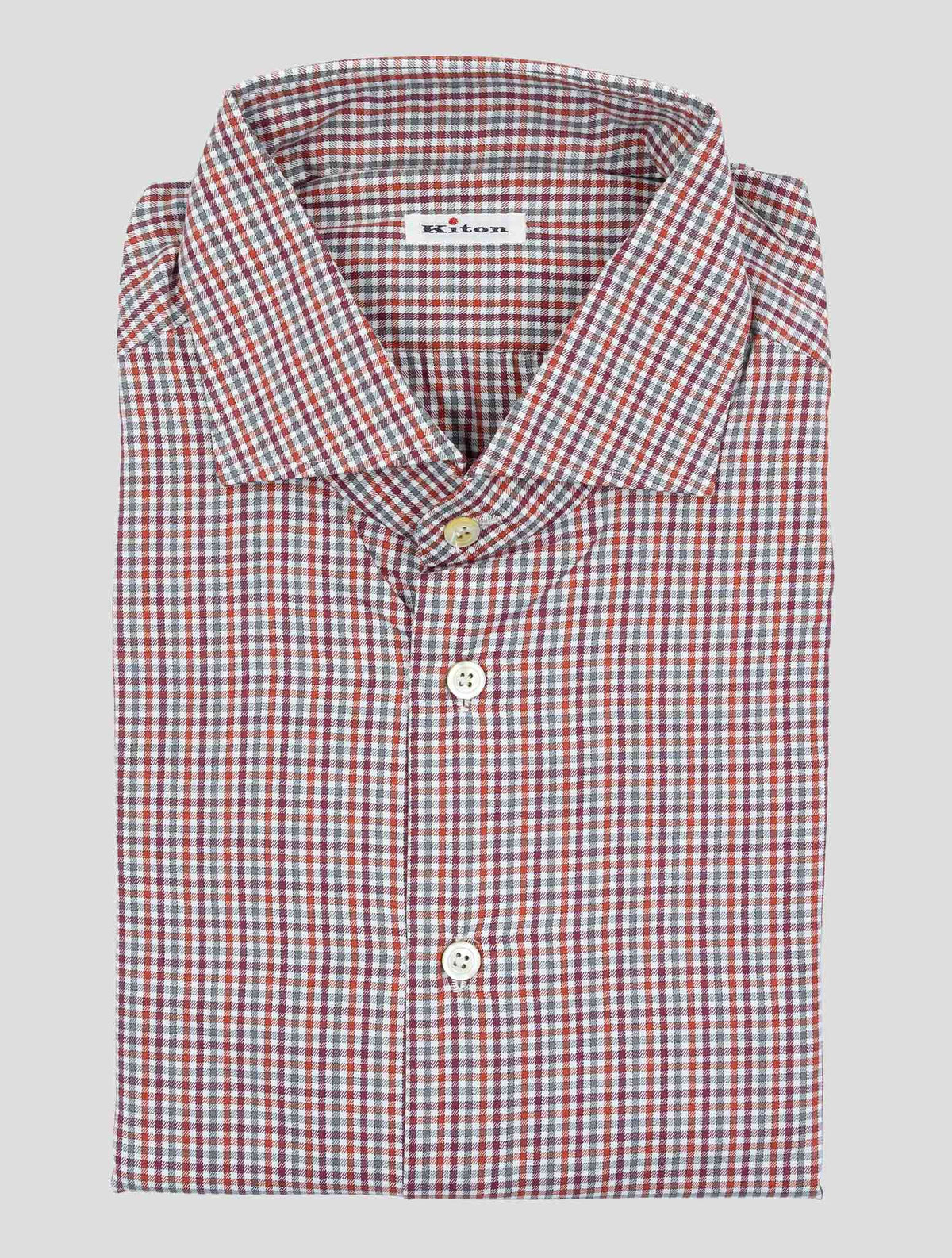 Kiton Multicolor Cotton Shirt 1