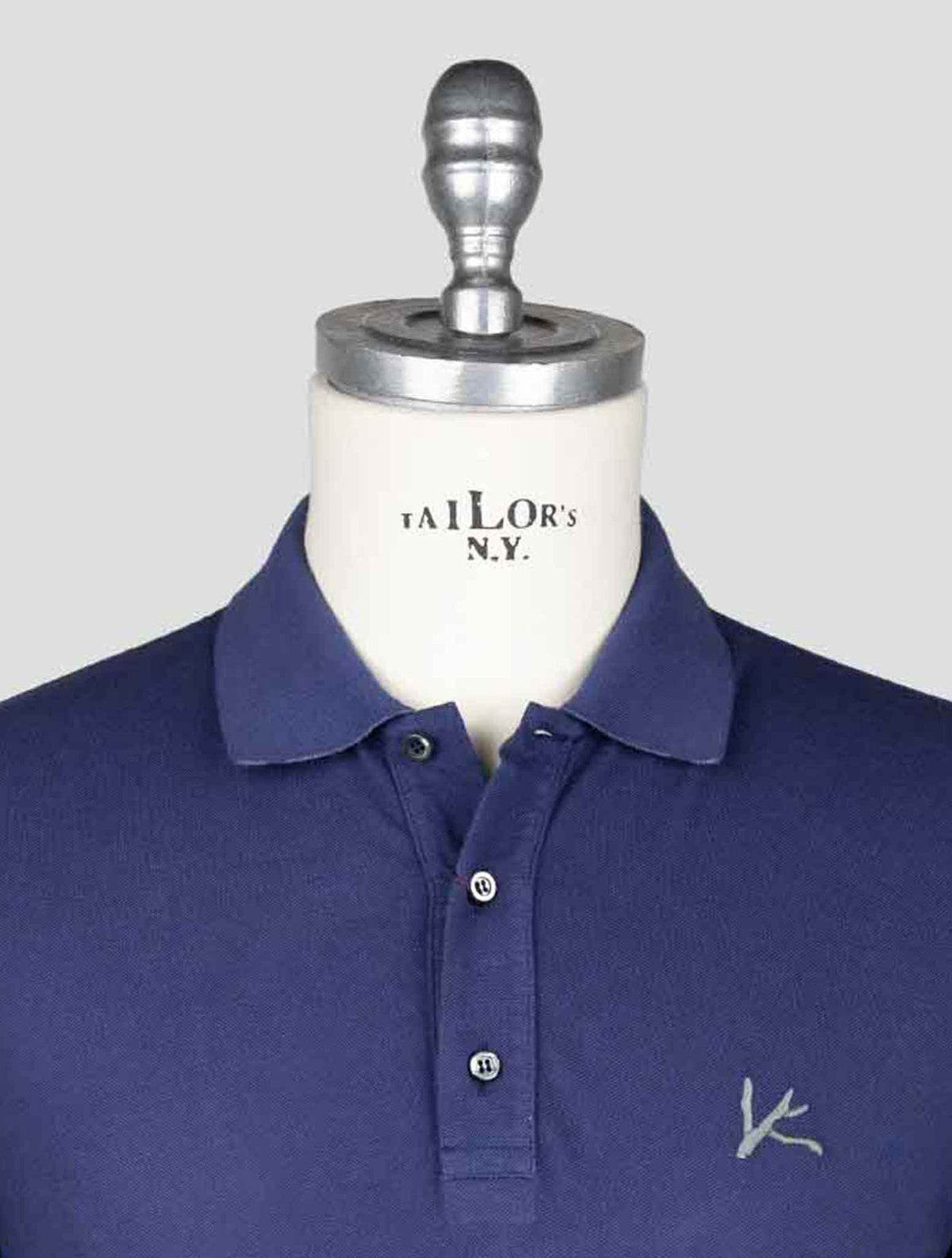 Isaia Blue Navy Cotton Polo 4