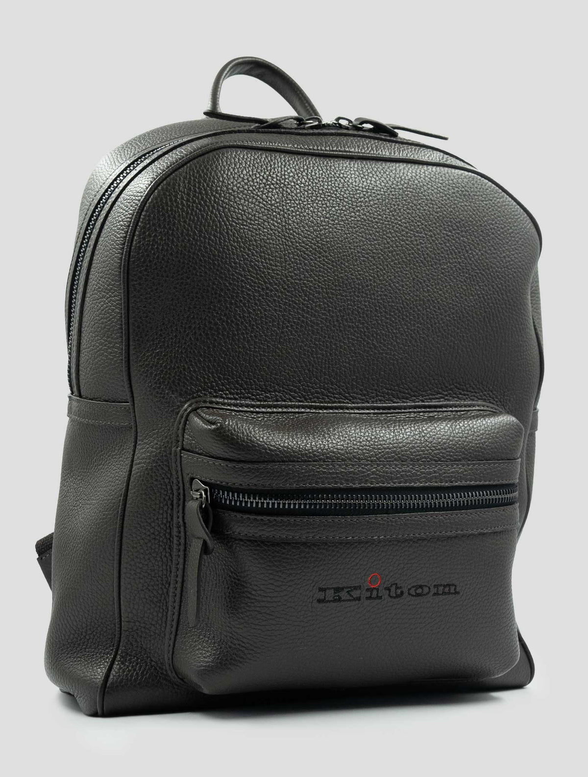 Kiton Brown Leather Backpack 2