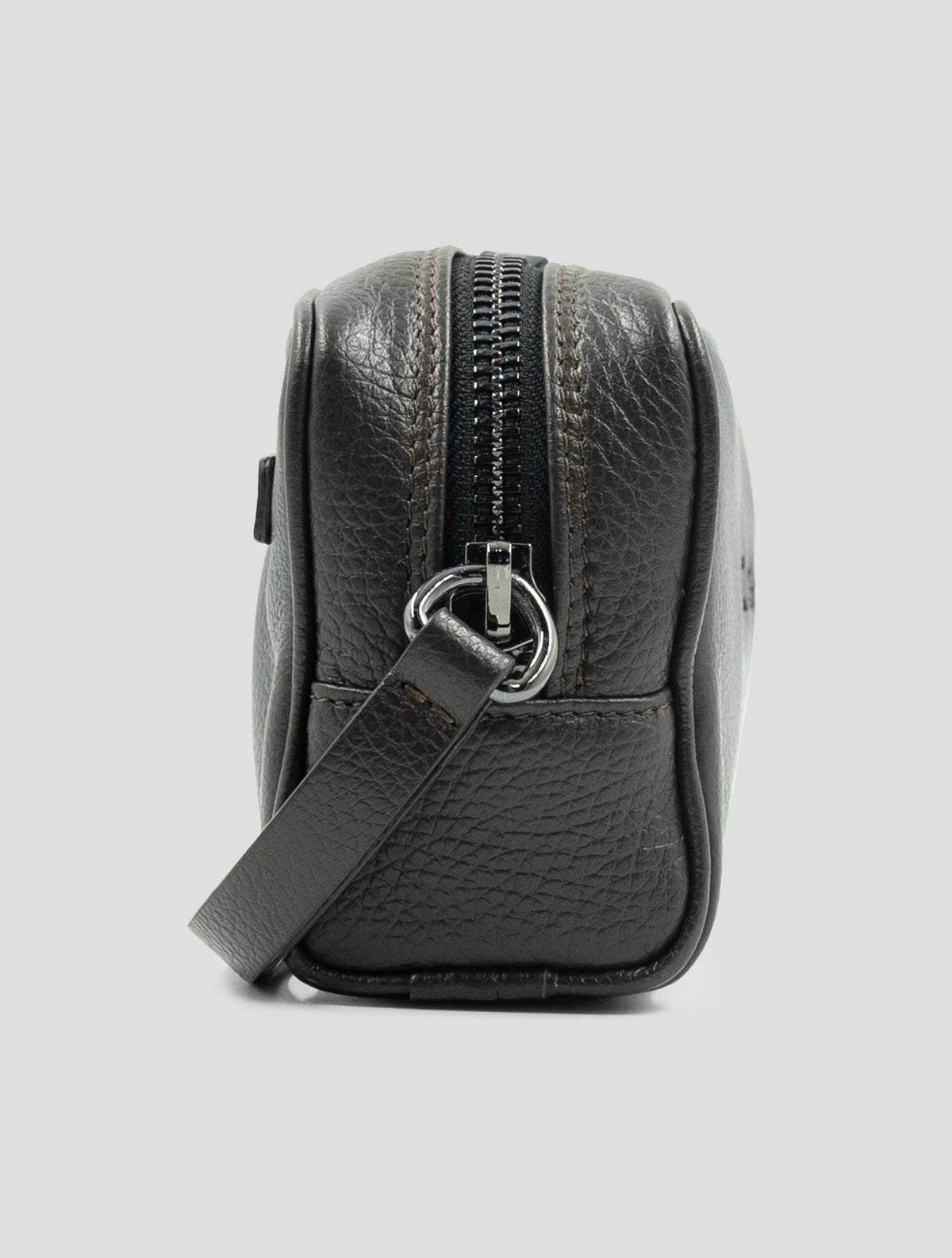 Kiton Brown Leather Pochette 3