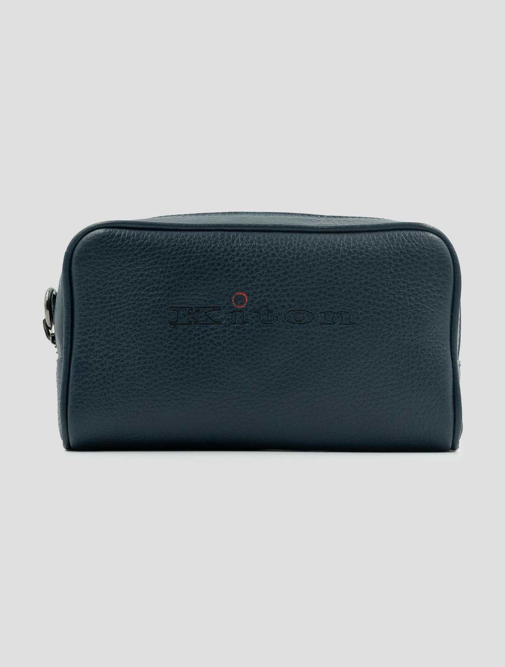 Kiton Blue Leather Pochette 1