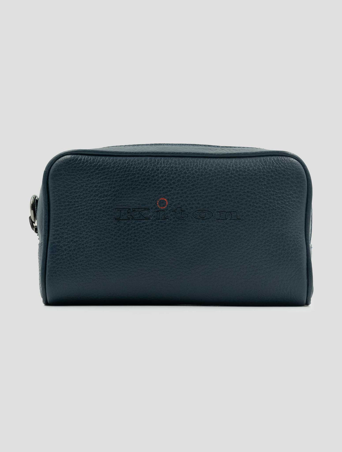 Kiton Blue Leather Pochette 1
